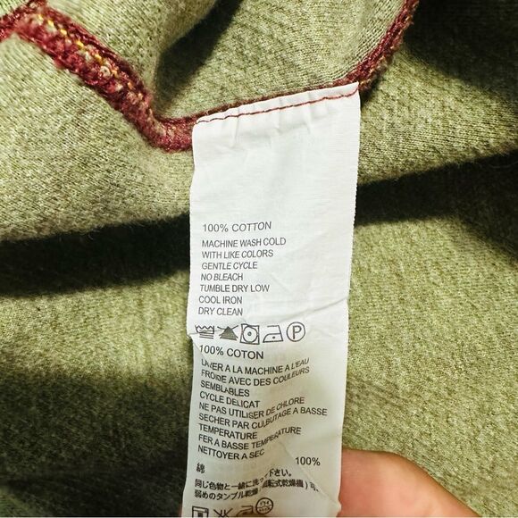 Tommy Bahama Quarter Zip Red And Green Pullover Sweater Used - Picture 5 of 5